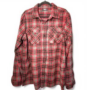 FAVELA L Shirt Mens Flannel Button Up Down Streetwear high-quality Grunge